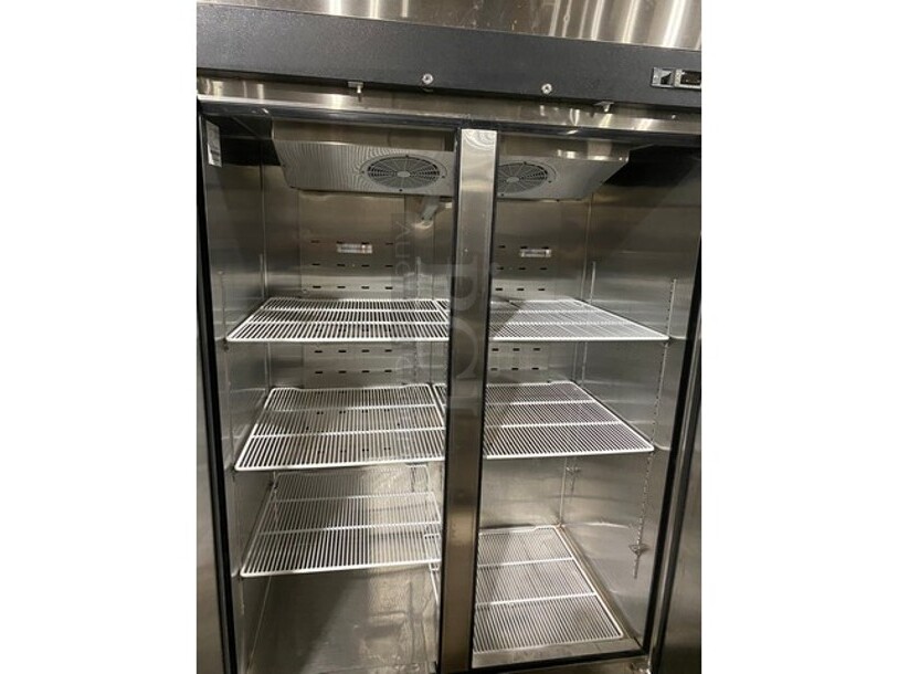 Migali Commercial 2 Door Reach In Freezer! All Stainless Steel! With Poly Coated Racks! Model C2FHC Serial C2FHC00318031300920028! 115V 1Phase! On Casters! - Image 5 of 10