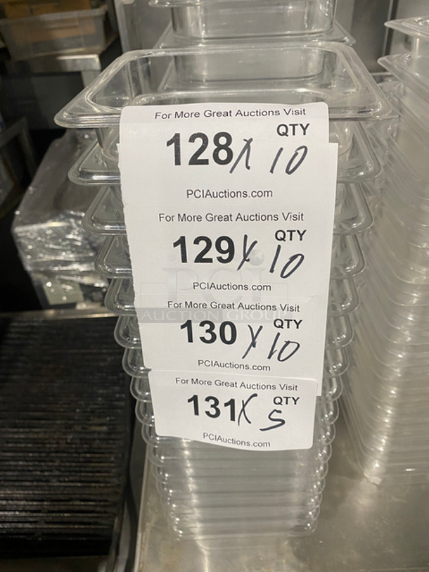 Cambro Clear Poly Food Storage Containers! 5x Your Bid!