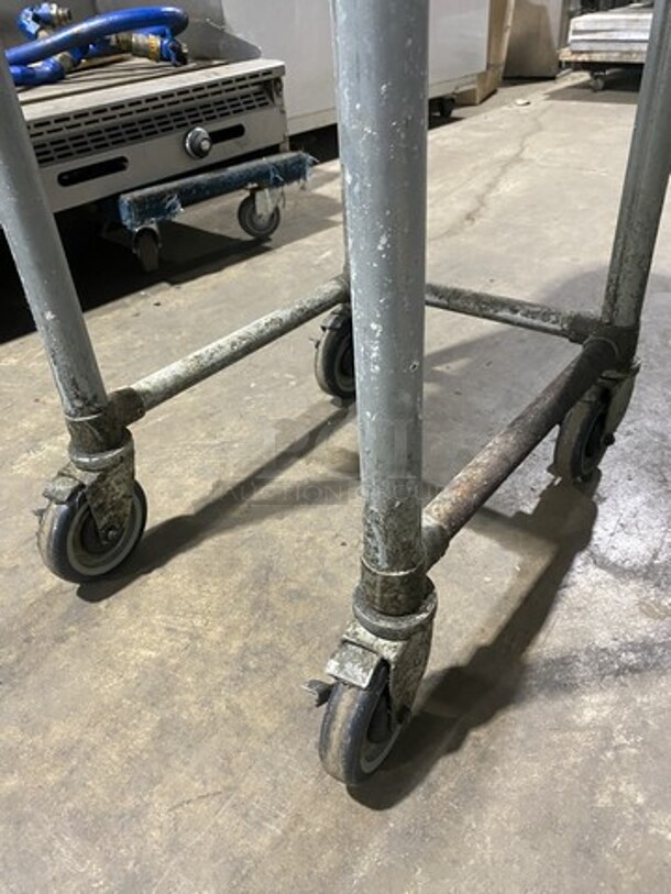 John Boos All Stainless Steel Commercial Open Base Worktable! With Raised Backsplash! On Legs!  - Image 6 of 8