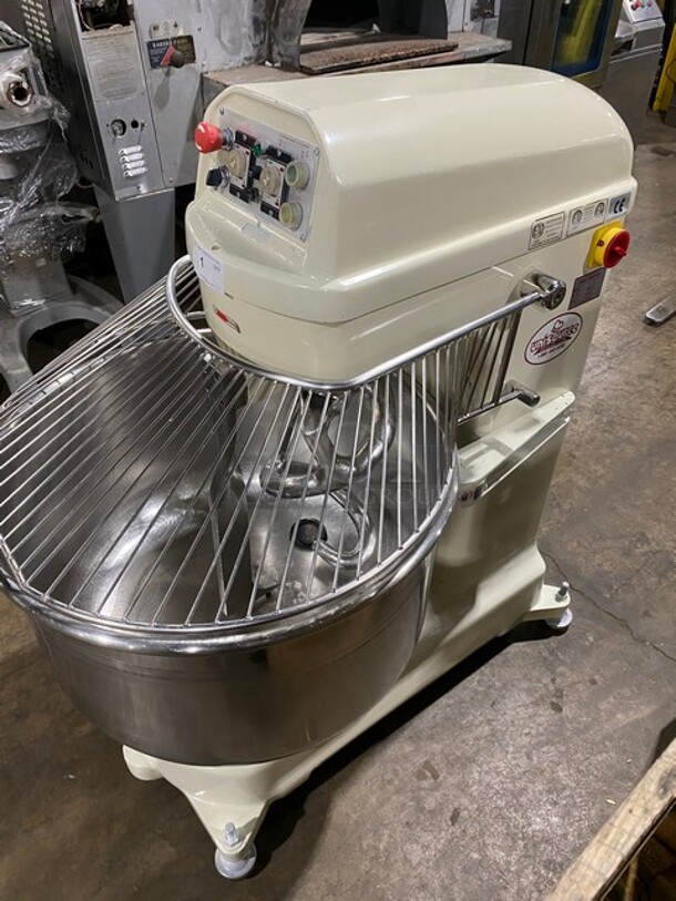 FAB! Unisource Spiral Mixer With Mixing Bowl And Guard! With Spiral Hook! Working When Removed! MODEL HL17066K SN:S14010010 220V 3PH - Image 2 of 9