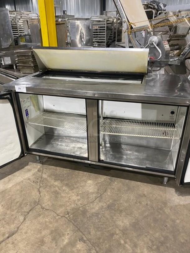 True Commercial Refrigerated Sandwich Prep Table! With 2 Door Underneath Storage Space! All Stainless Steel! On Legs! Model: TSSU6012 SN: 13478439 115V 60HZ 1 Phase - Image 5 of 9