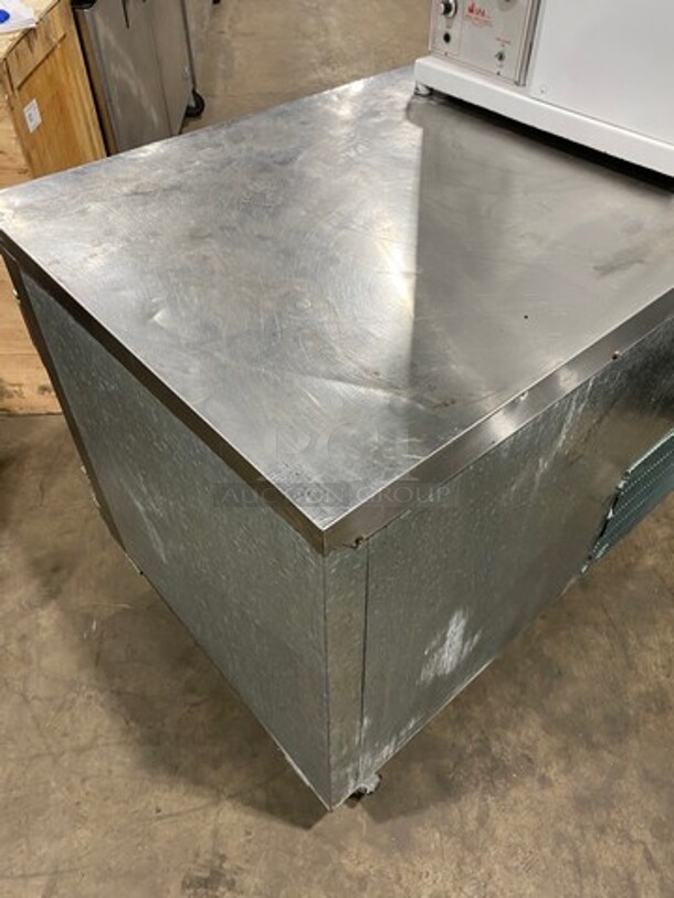 Leader Commercial Refrigerated 2 Door Lowboy! With Poly Coated Rack! All Stainless Steel! On Casters! Model: LB48SC SN: PW11M1802B 115V 60HZ 1 Phase - Image 10 of 11