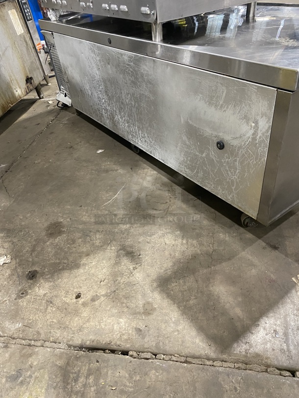 True All Stainless Steel Commercial Refrigerated 4 Drawer Chef Base! On Casters! MODEL TRCB-72 Serial 8769111 115V/60Hz/1 Phase  - Image 4 of 7