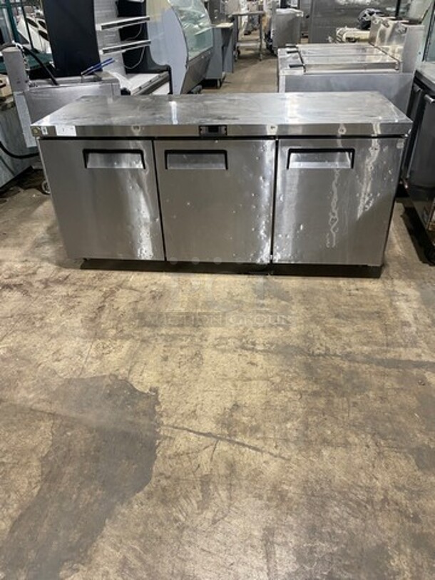 LATE MODEL! 2018 Atosa Commercial 3 Door Lowboy/Worktop Cooler! All Stainless Steel! Model: MGF8404GR SN: MGF8404GRAUS100318112000C40005 115V 60HZ 1 Phase