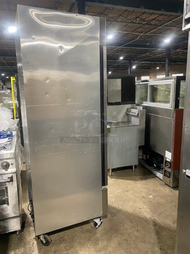 GREAT! True Commercial Single Door Reach In Refrigerator! With Poly Coated Racks! All Stainless Steel! On Casters! Model: T23 SN:5371594 115V 1PH - Image 3 of 9