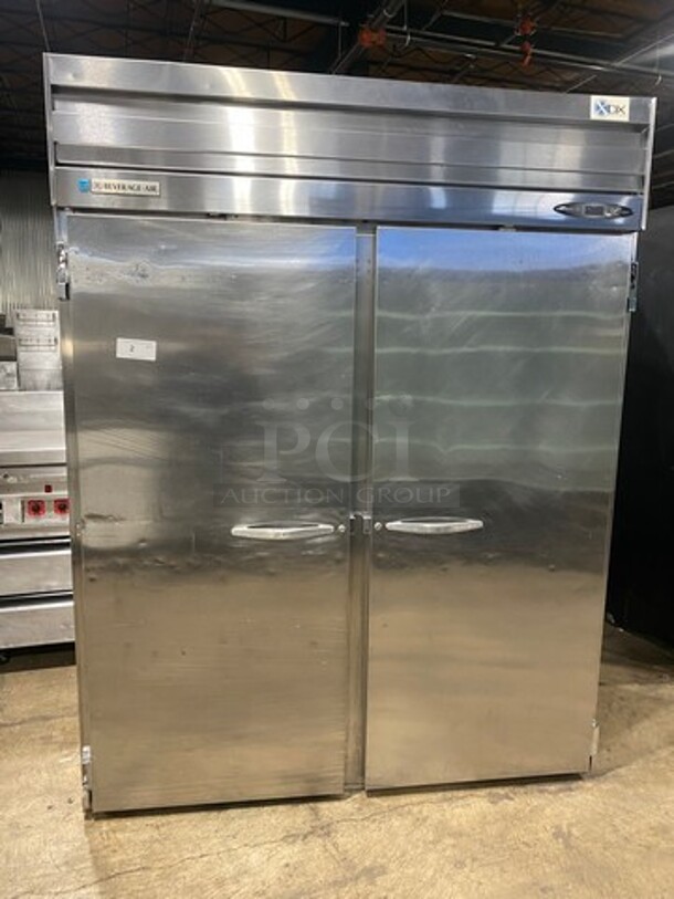 Beverage Air Commercial 2 Door Roll In Rack Refrigerator! All Stainless Steel! Model: PRI21ASXDX 115V 60HZ 1 Phase - Image 1 of 10