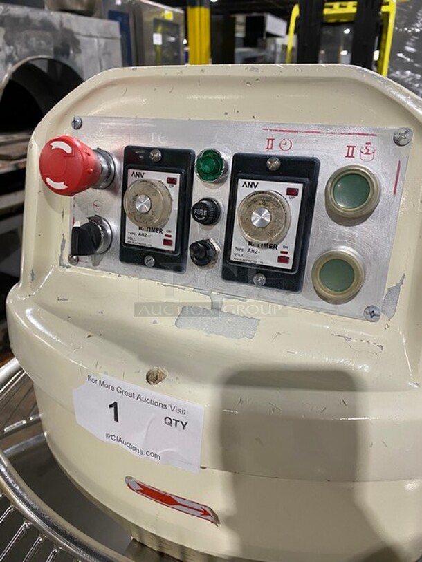 FAB! Unisource Spiral Mixer With Mixing Bowl And Guard! With Spiral Hook! Working When Removed! MODEL HL17066K SN:S14010010 220V 3PH - Image 6 of 9