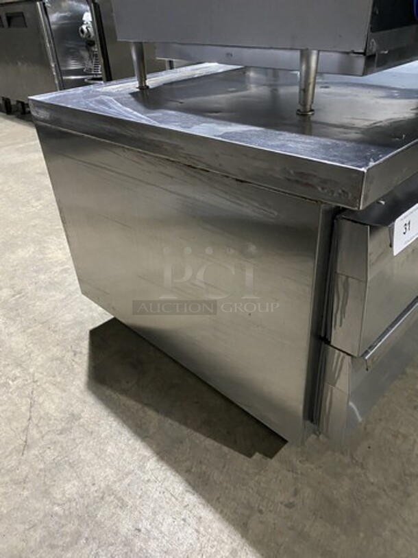Continental All Stainless Steel Refrigerated 2 Drawer Chef Base! 115V 1 Phase! On Commercial Casters! - Image 2 of 8