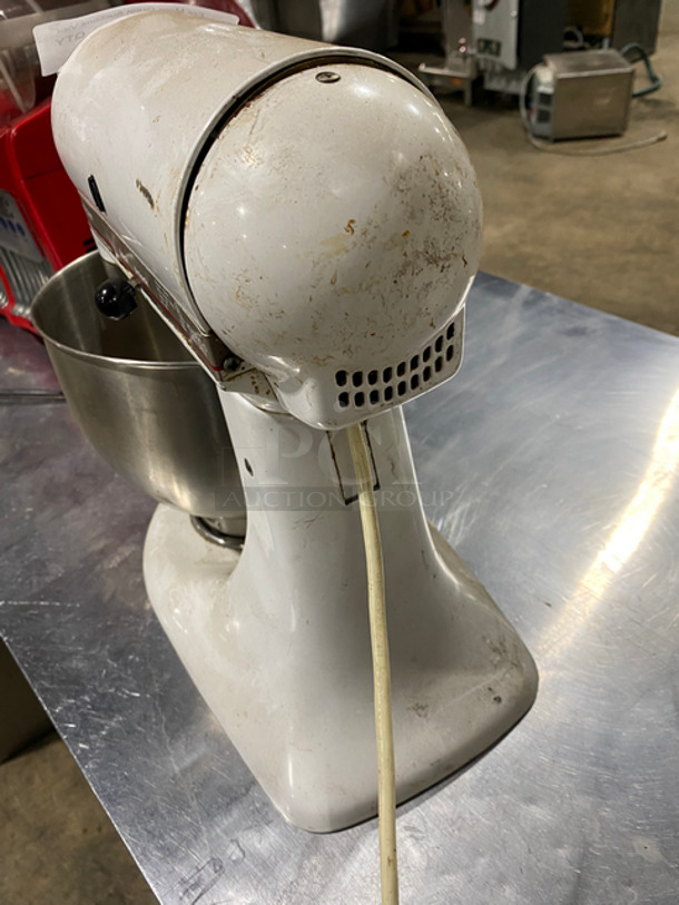 Kitchen Aid Countertop Planetary Mixer! With Stainless Steel Bowl! Model: KSM90 - Image 4 of 7
