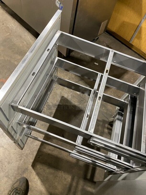Randell Commercial Refrigerated Pizza Prep Table! With Single Door Storage Space! With 3 Drawers Underneath! All Stainless Steel! On Casters! Model: 8268N 115V 60HZ 1 Phase - Image 6 of 10