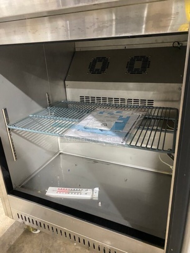 Dukers Commercial Single Door Refrigerated Lowboy/ Worktop Freezer! With Poly Coated Rack! Solid Stainless Steel! Model: DUC29F 115V 60HZ 1 Phase - Image 5 of 7