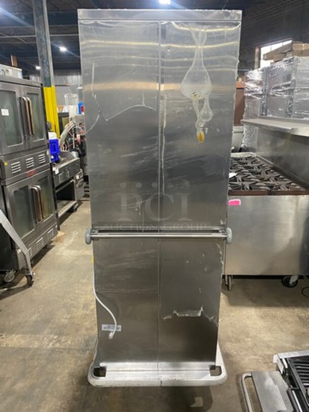 NICE! Carter Hoffmann Commercial Refrigerated Single Door Meal Delivery Cart! All Stainless Steel! On Casters! Model: PHB495 SN: 438966 120V 60HZ 1 Phase - Image 2 of 9