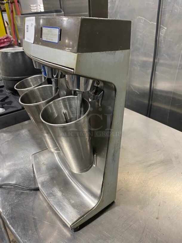 Hamilton Beach Commercial Countertop Professional 3 Spout Beverage/ Milkshake Mixer! Model: 9411 120V - Image 2 of 9