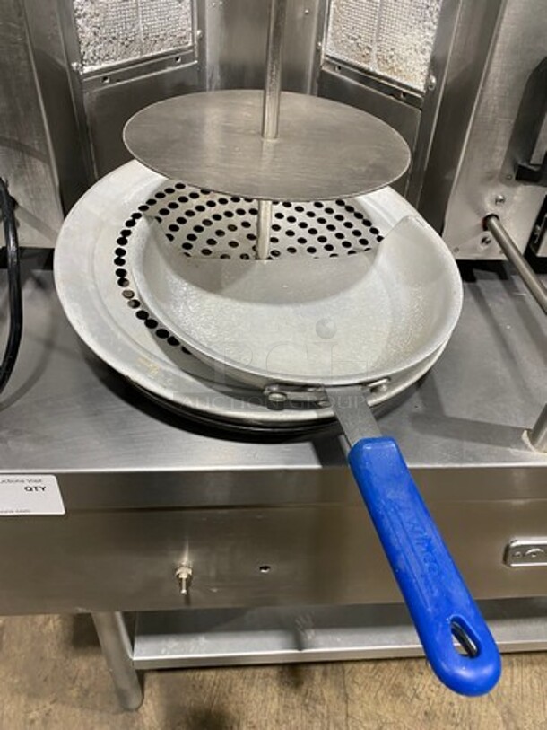 Attias Natural Gas Powered Dual Gyro Machine! On Equipment Stand! With Storage Space Underneath! All Stainless Steel! On Legs! - Image 5 of 12