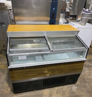 Hussmann Commercial Ice Cream Freezer Merchandiser w/ 2 Sliding Doors!