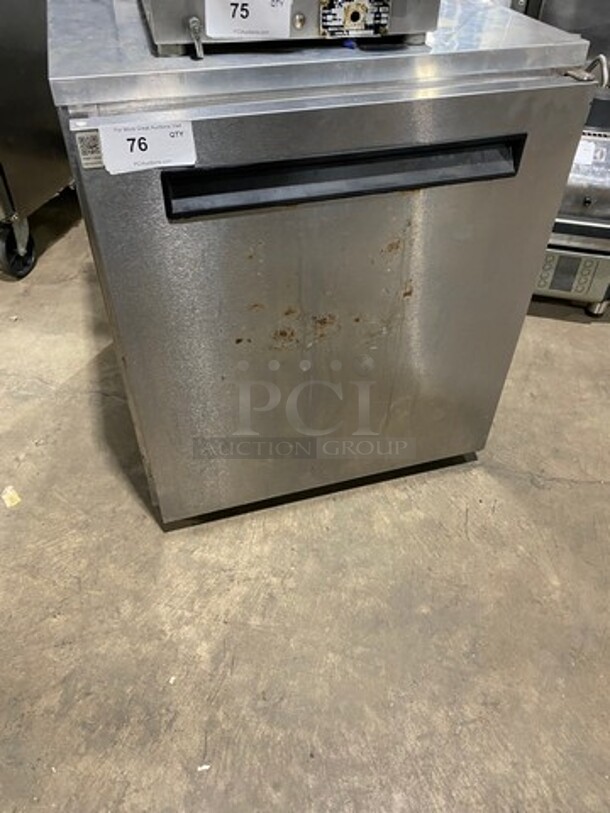 Welbilt Commercial Refrigerated Single Door Lowboy Cooler! All Stainless Steel! Model: ND21RS00 SN: 650100163 115V 60HZ 1 Phase