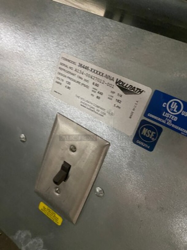 Vollrath Commercial Drop In Cold Pan! Solid Stainless Steel! Model: 36446XXXXXNNA SN: A13400427012001 120V 60HZ 1 Phase - Image 5 of 6