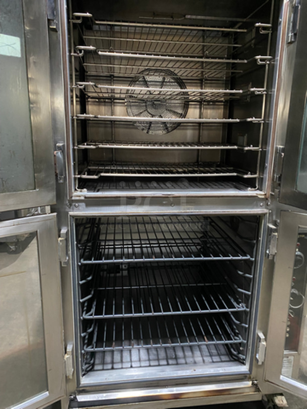 BEAUTIFUL! LATE MODEL! Doyon Baking Equipment Commercial Electric Powered Convection/Proofer Oven! With Steam Injection! With View Through Doors! With Metal Oven Racks! All Stainless Steel! On Casters! Model: JAOP6SL SN: 213550001211 208V 60HZ 3 Phase - Image 5 of 10