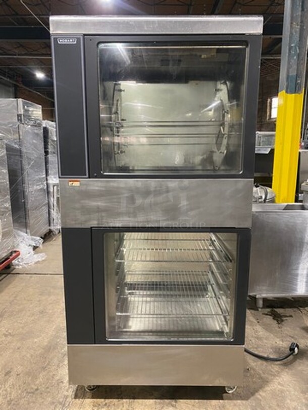 WOW! Hobart Commercial Electric Powered Rotisserie Machine! With Lower Food Warmer! All Stainless Steel! On Casters! Model: HRW330 SN: 750004202 208V 60HZ 3 Phase - Image 3 of 11