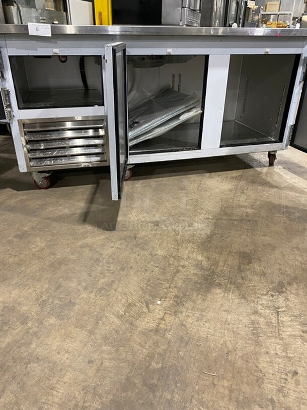 SWEET! LATE MODEL LIKE NEW! BARLEY USED! 2021 Leader Stainless Steel Low Boy Under Counter Freezer! MODEL ESFB72 SN: NE11RI789A 115V 1PH! Working When Removed! - Image 5 of 8