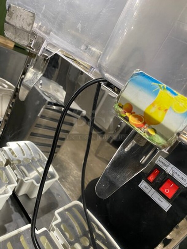 Commercial Countertop Dual Hopper Refrigerated Beverage Dispenser! Stainless Steel Body! - Image 5 of 10