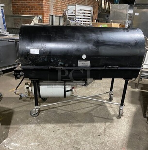WOW! Belson Porta Grill LP Powered BBQ Grill! On Casters! Working When Removed! Model: PG2460II SN: 4459 - Image 1 of 9