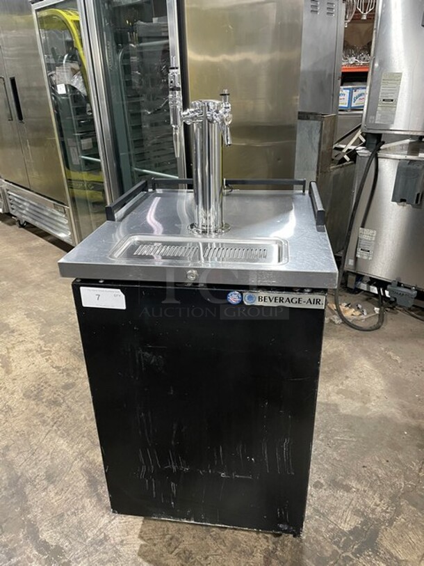 Beverage Air Commercial Stainless Steel Direct Draw Kegerator! With 2 Beer Taps! Model BM23HCB28 Serial 12500028! 115V 1Phase! - Image 1 of 8