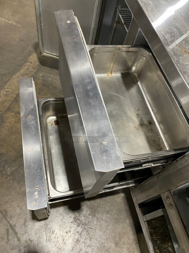 Continental Refrigerator! Lowboy ALL Stainless Steel! 60 in Table with Two Doors! And Two Pull Out Drawers! 115V 60HZ 1Phase Model: CRA60 Serial: 15712081
 - Image 6 of 9