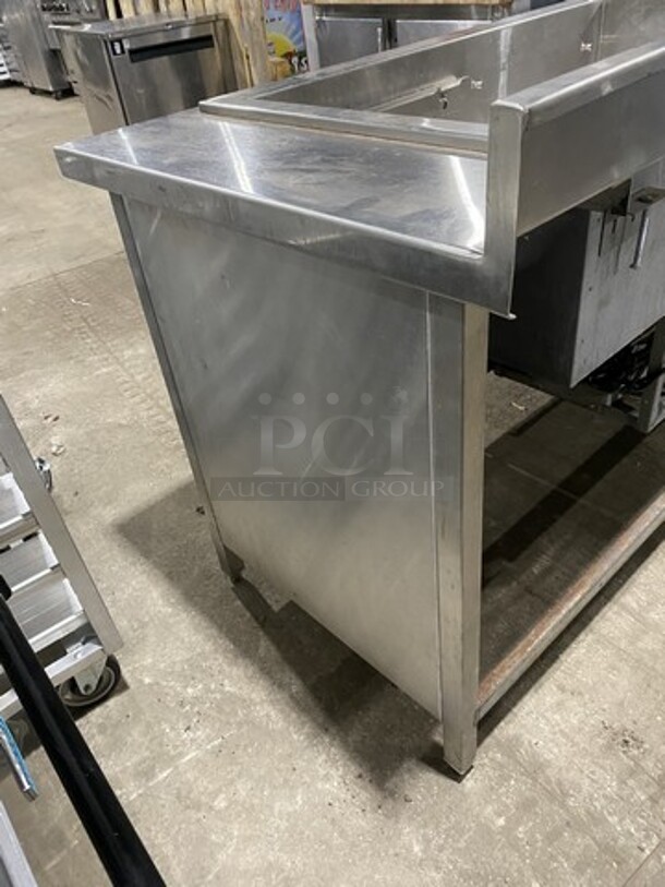 Randell All Stainless Steel Wrapped Refrigerated Cold Pan Unit! With Raised Backsplash!  Model 9943SCA Serial 16692811! 115V 1 Phase! On Legs!  - Image 4 of 8