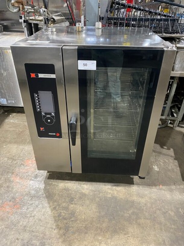 Fagor Commercial Natural Gas Powered Combi Oven! With View Through Door! Metal Oven Racks! All Stainless Steel! All Stainless! Model: AG101W SN: 8100200319