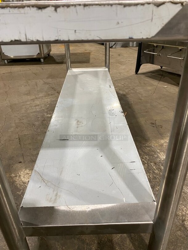 Commercial Worktop/ Prep Top Table! With Storage Area Underneath! Solid Stainless Steel! On Legs! - Image 5 of 6