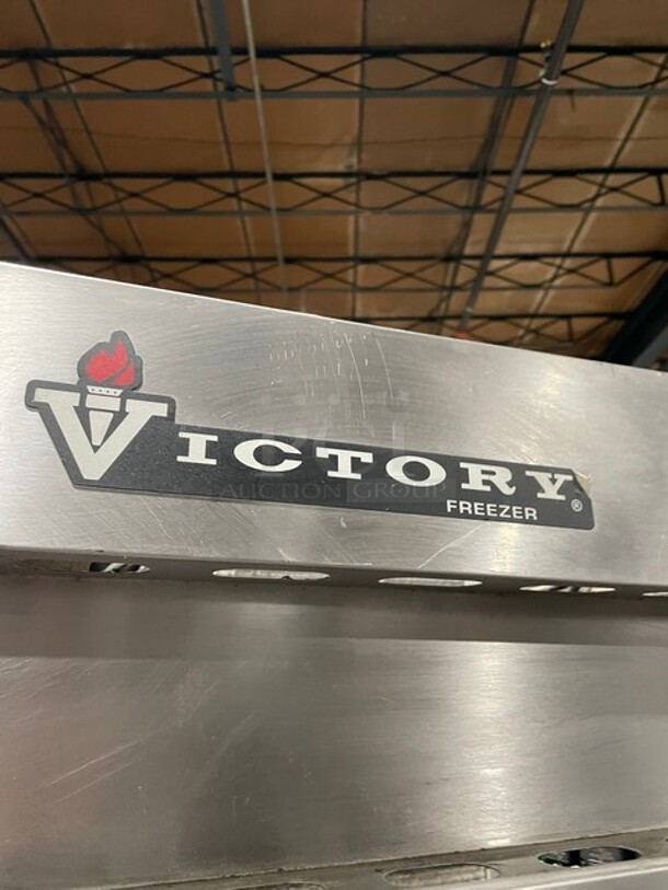 Victory Commercial 2 Door Reach In Freezer! All Stainless Steel! With Poly Coated Racks! 115V 1 Phase!  - Image 9 of 11