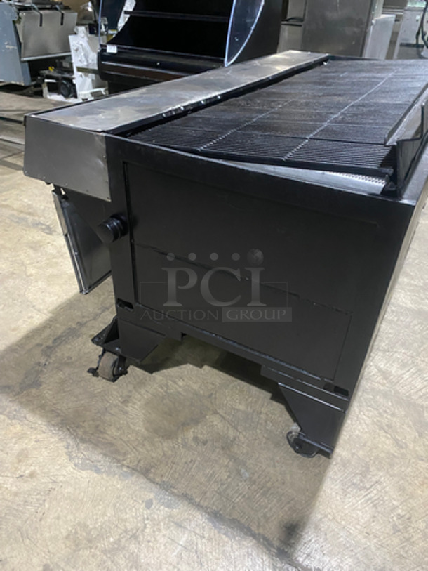NICE! Bakers Pride Commercial Gas Powered Char Broiler Grill! With Back Splash! All Stainless Steel! On Casters! - Image 4 of 10