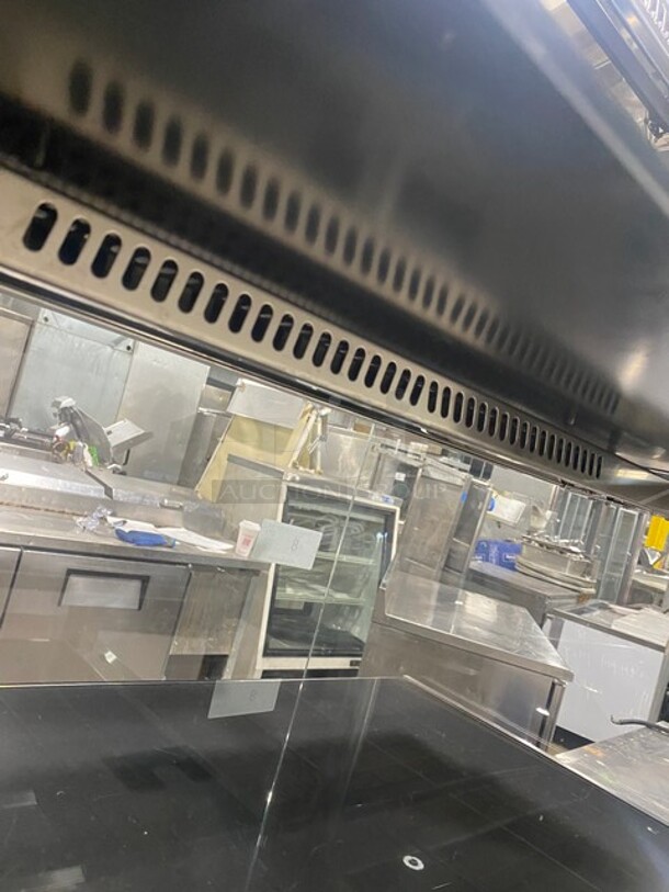 RPI Commercial Heated Display Case Merchandiser! Glass All Around! With Rear Access Doors! Stainless Steel Body! On Legs! WORKING WHEN REMOVED! Model: VIHD234RSQCC SN: 11197731 208/230V  - Image 6 of 8