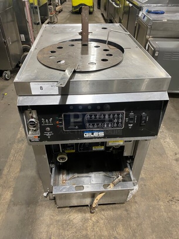 WOW! Giles Electric Powered Heavy Duty Open Fryer! With Automatic Lift And Basket! With Oil Filter System! Model: GEF400 SN: A909240817 208V 60HZ 3 Phase - Image 1 of 9