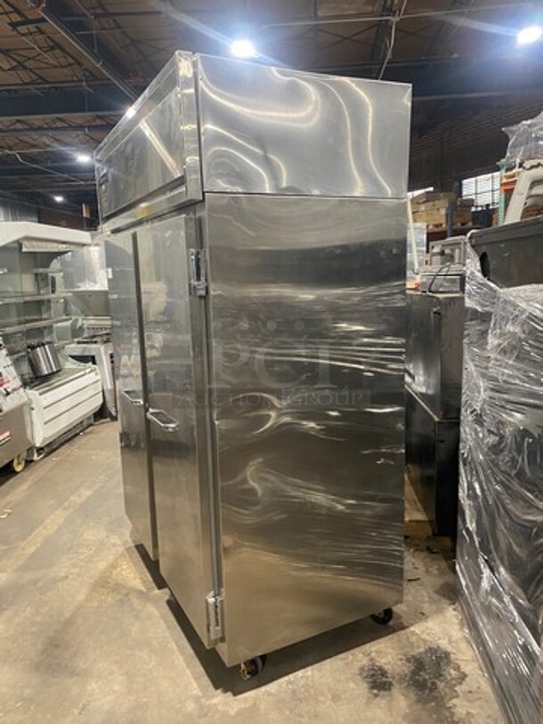 Continental Commercial 2 Door Reach In Freezer! Solid Stainless Steel! On Casters! Model: DL2FESS SN: 143B9271 115V 60HZ 1 Phase - Image 4 of 9