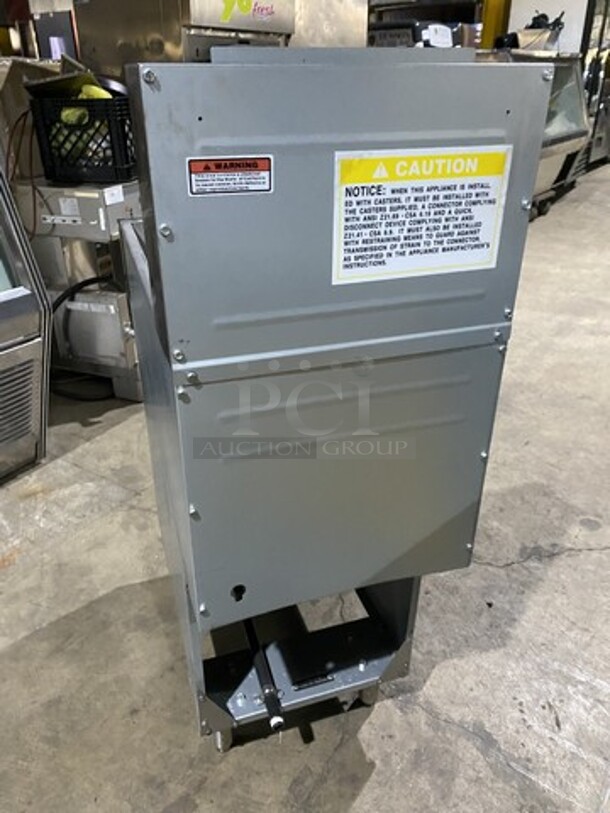Nice! Cookline 2021 All Stainless Steel 40Lbs Natural Gas Powered Deep Fat Fryer! Model CF40 Serial 2102029013! On Legs!  - Image 3 of 9