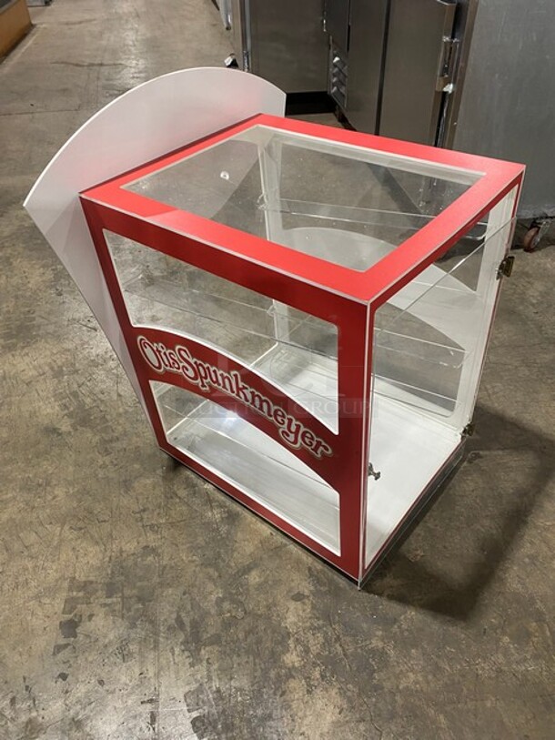 IN THE BOX! Otis Spunkmeyer Commercial Countertop Cookie Display Case! All View Through! With Rear Access Door! - Image 4 of 5