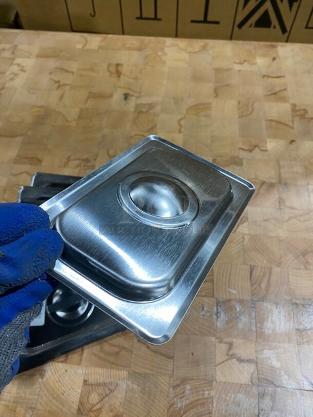 All Stainless Steel 1/9 Food Pan Lids! 6x Your Bid - Image 4 of 7