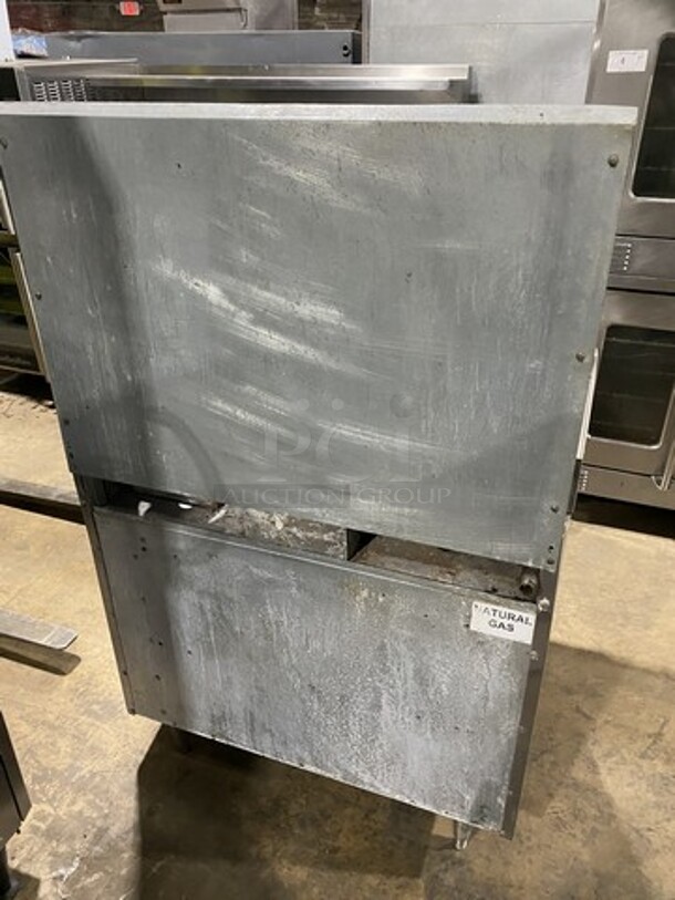 Therma Tek Natural Gas Powered 2 Burner Range With Flat Grill Combo! With Full Size Oven Underneath! Model TMDS36-24G-2-1N Serial 11K02659C! On Legs!  - Image 4 of 9