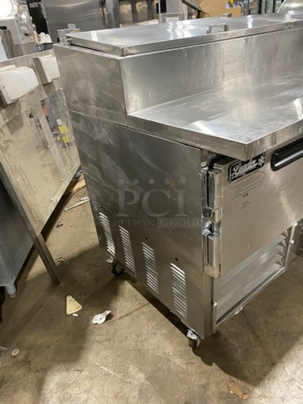 Leader Commercial Refrigerated Pizza Prep Table! With 3 Door Storage Space Underneath! All Stainless Steel! Model: ESPT72SC SN: NP08C2296 115V 60HZ 1 Phase - Image 2 of 10