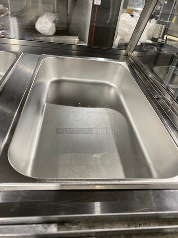 2011 Cool Tech Commercial Refrigerated Deli Display Case Merchandiser! With Slanted Front Glass! With Sliding Rear Access Glass Doors! All Stainless Steel! Model: CMPH48SD SN: 113342 120V - Image 7 of 11