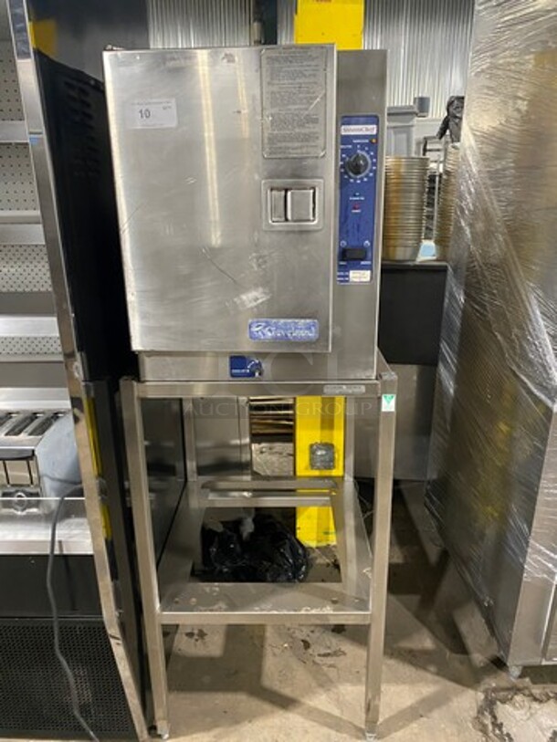 Cleveland Commercial Electric Powered Single Compartment Steam Cooker Cabinet! All Stainless Steel! On Legs! Model: 22CET6 SN: WC9521906C02 208V 60HZ 3 Phase - Image 1 of 8