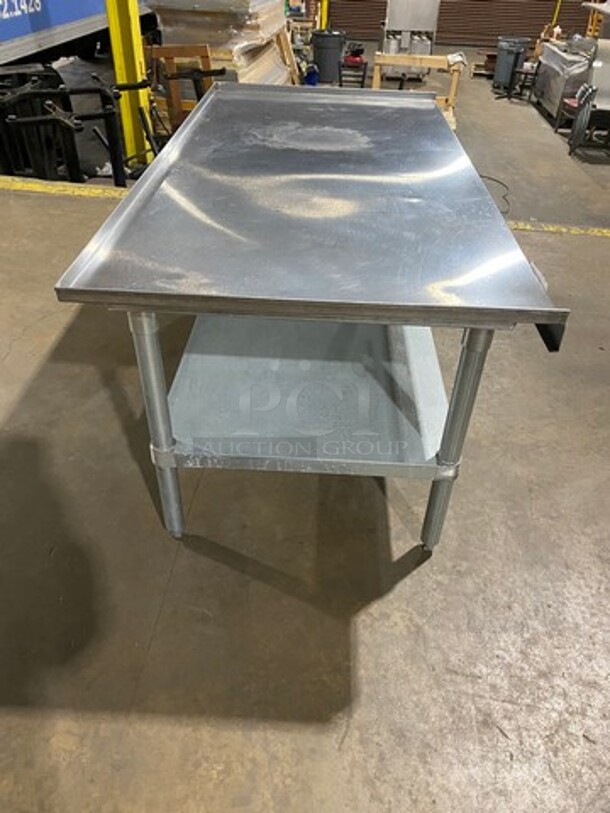 LIKE NEW! Heavy Duty Solid Stainless Steel Equipment Stand! With Storage Space Underneath! On Legs! - Image 4 of 9
