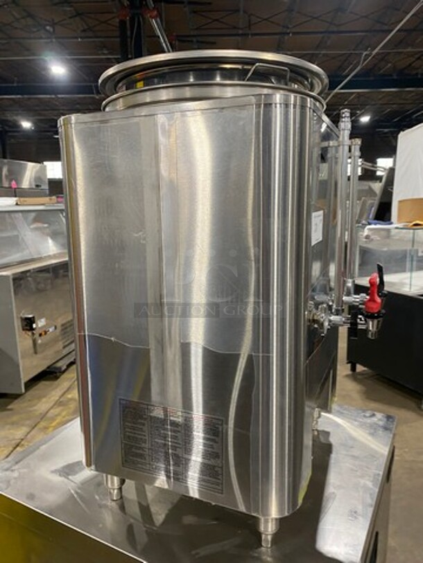 NEW! NEVER USED! Grindmaster Commercial Countertop Single Space Saver Coffee Urn! With Hot Water Line! Stainless Steel! On Small Legs! Model: 8116 - Image 2 of 9