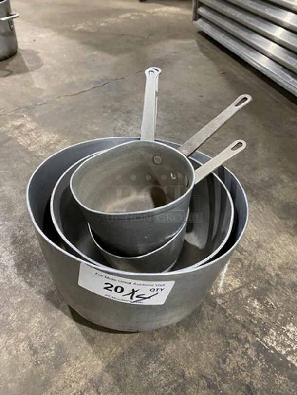 Assorted Size Saucepans! With Handles! 4x Your Bid! - Image 1 of 4