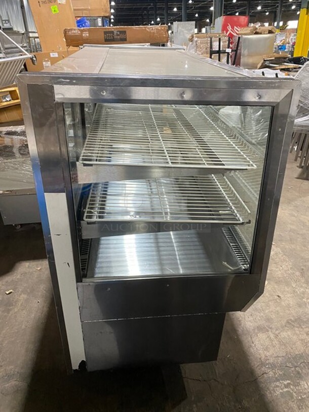 Leader Commercial Refrigerated Bakery/Deli Case! With Slanted Front Glass! With Sliding Rear Access Doors! All Stainless Steel Body! Model: HBK77 SN: PS063232 115V 60HZ 1 Phase - Image 2 of 8