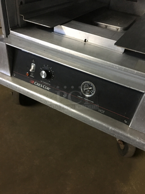 Cres Cor Commercial Insulated Warming/Proofing Cabinet! With 2 Half Doors! Holds Full Size Trays! All Stainless Steel! On Casters! Model: 5495039 SN: HJGK5032B 120V 60HZ 1 Phase - Image 6 of 8