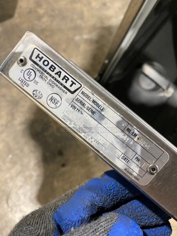 Hobart Commercial Under The Counter New Body Style Heavy Duty Dishwasher! All Stainless Steel! Model: LXER SN: 231180441 120/208V 60HZ 1 Phase - Image 6 of 7