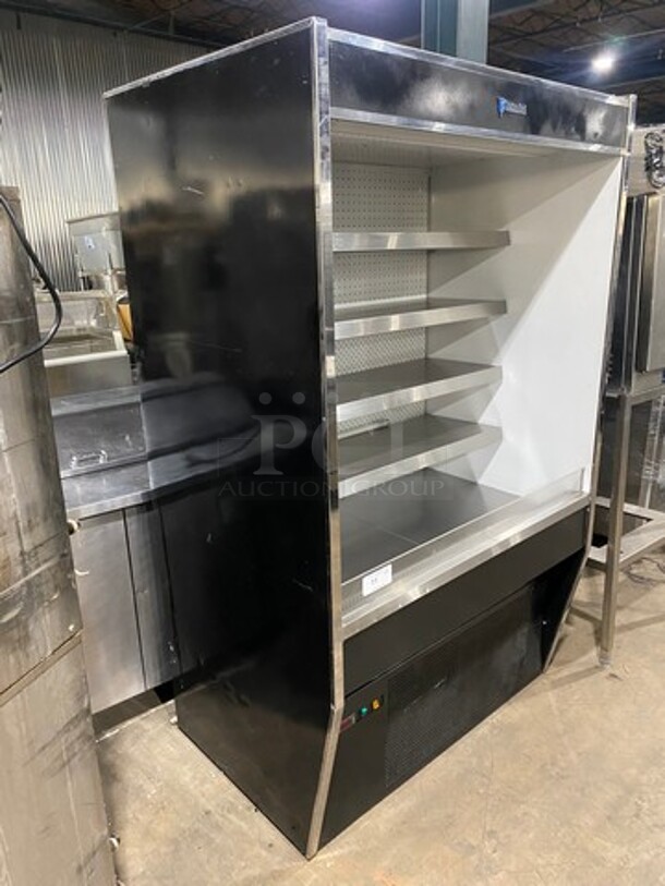 Custom Cool Commercial Refrigerated Open Grab-N-Go Case Merchandiser! With 4 Shelves! All Stainless Steel! - Image 2 of 8